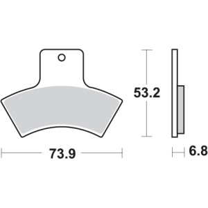 Pastilla de freno SBS P755-ATS
