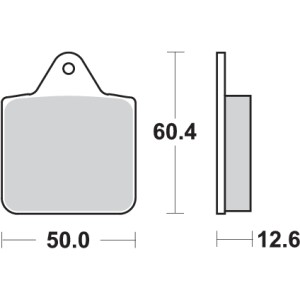 Pastilla de freno SBS P756-ATS