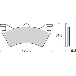 Pastilla de freno SBS P757-ATS