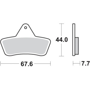 Pastilla de freno SBS P758-ATS