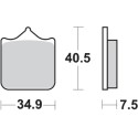 Pastilla de freno SBS P762-DC