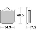 Pastilla de freno SBS P762-RST