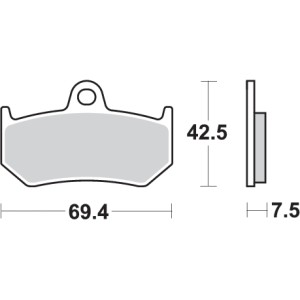 Pastilla de freno SBS P763-LS