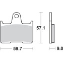 Pastilla de freno SBS P765-HF