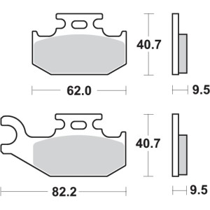 Pastilla de freno SBS P767-SI