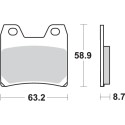 Pastilla de freno SBS P770-LS