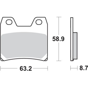 Pastilla de freno SBS P770-LS