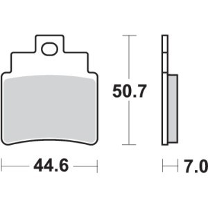 Pastilla de freno SBS P775-RSI