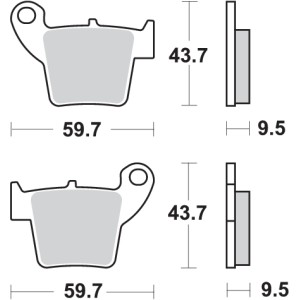 Pastilla de freno SBS P777-RSI