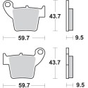 Pastilla de freno SBS P777-SI