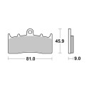 Pastilla de freno SBS P778-RST