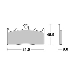 Pastilla de freno SBS P778-RST