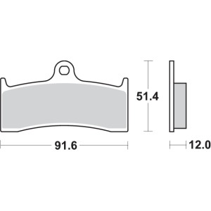 Pastilla de freno SBS P779-DC