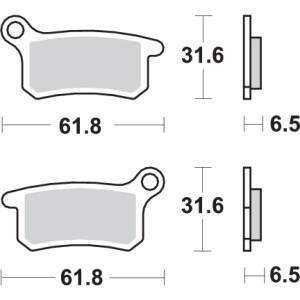 Pastilla de freno SBS P783-SI