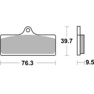 Pastilla de freno SBS P785-DC