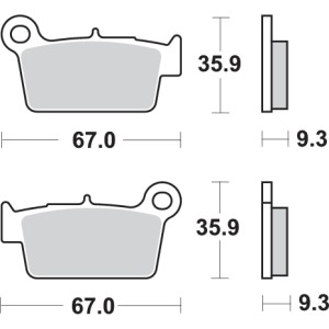 Pastilla de freno SBS P790-HF