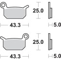 Pastilla de freno SBS P794-SI