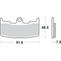 Pastilla de freno SBS P795-HS