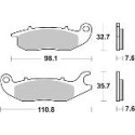 Pastilla de freno SBS P797-RSI