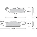 Pastilla de freno SBS P798-RSI