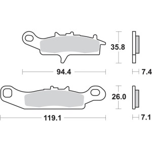 Pastilla de freno SBS P798-SI