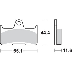 Pastilla de freno SBS P799-SI