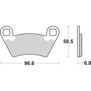 Pastilla de freno SBS P800-RSI