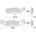 Pastilla de freno SBS P801-SI