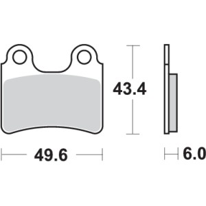 Pastilla de freno SBS P802-HF