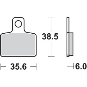 Pastilla de freno SBS P803-HF