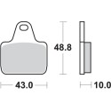 Pastilla de freno SBS P805-DS