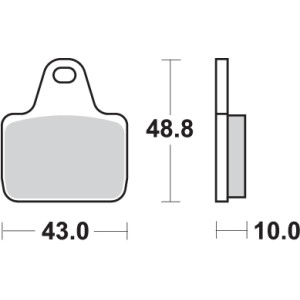 Pastilla de freno SBS P805-DS