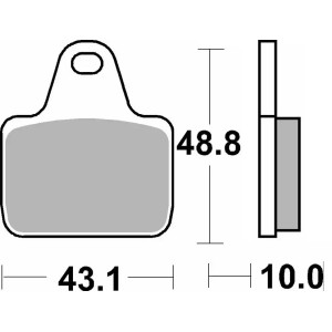 Pastilla de freno SBS P805-DS1