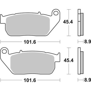 Pastilla de freno SBS P807-HF