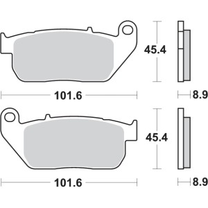 Pastilla de freno SBS P807-HS