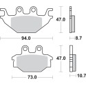 Pastilla de freno SBS P810-SI