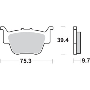 Pastilla de freno SBS P813-SI