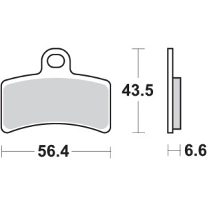 Pastilla de freno SBS P815-HF
