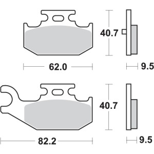 Pastilla de freno SBS P816-RSI