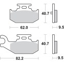Pastilla de freno SBS P816-SI