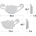 Pastilla de freno SBS P820-SI