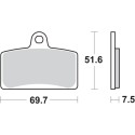 Pastilla de freno SBS P821-HS