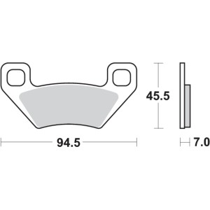 Pastilla de freno SBS P822-ATS
