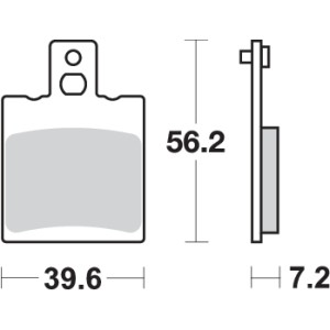 Pastilla de freno SBS P824-RQ