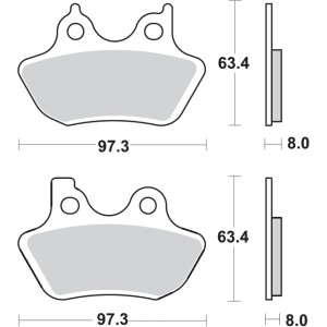 Pastilla de freno SBS P826-LS