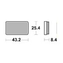 Pastilla de freno SBS P827-ATS