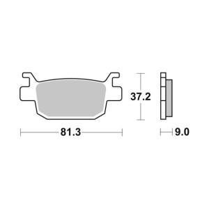 Pastilla de freno SBS P832-LS