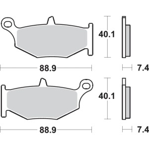 Pastilla de freno SBS P833-LS