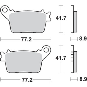 Pastilla de freno SBS P834-LS