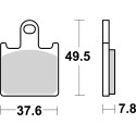 Pastilla de freno SBS P838-DS1